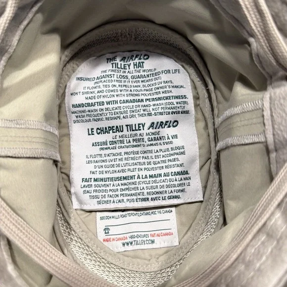 Tilley The Airflow Hat – Size 7  (S)– Lightweight Mesh –‎ Outdoor Travel Sun Hat - Picture 8 of 11